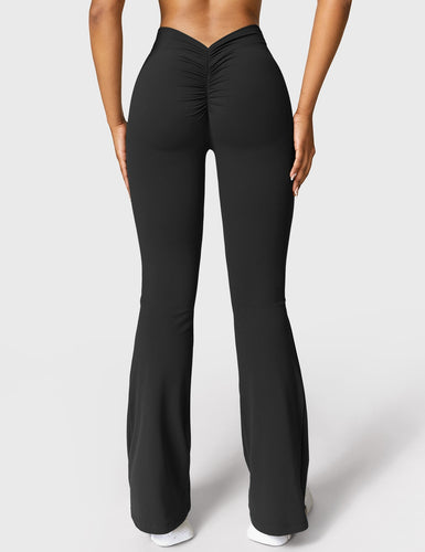 EB | Ausgestellte Leggings mit V-Ausschnitt