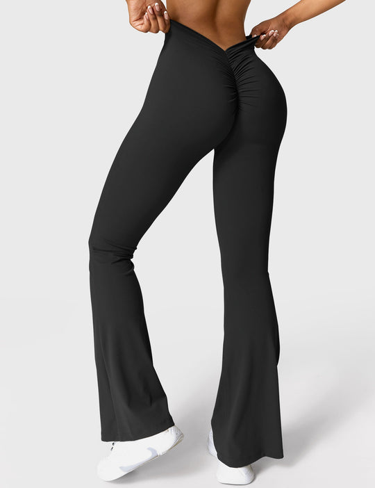 EB | Ausgestellte Leggings mit V-Ausschnitt