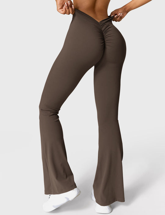 EB | Ausgestellte Leggings mit V-Ausschnitt