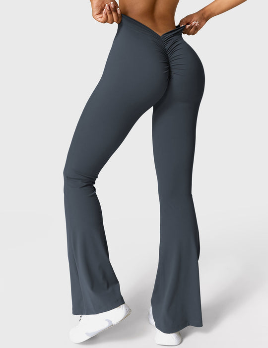 EB | Ausgestellte Leggings mit V-Ausschnitt