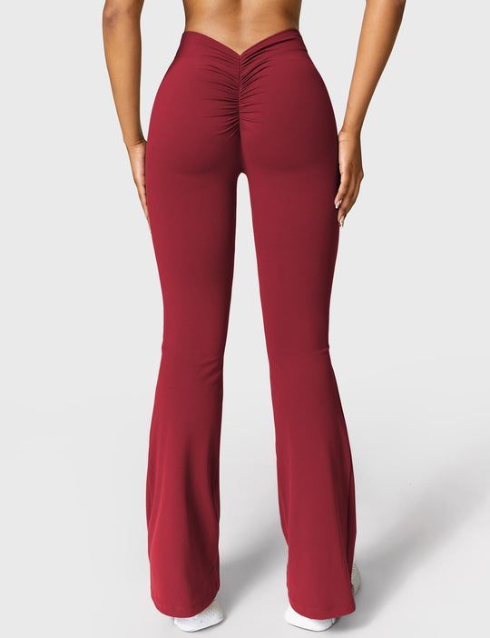 EB | Ausgestellte Leggings mit V-Ausschnitt