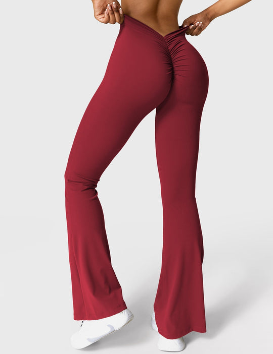 EB | Ausgestellte Leggings mit V-Ausschnitt