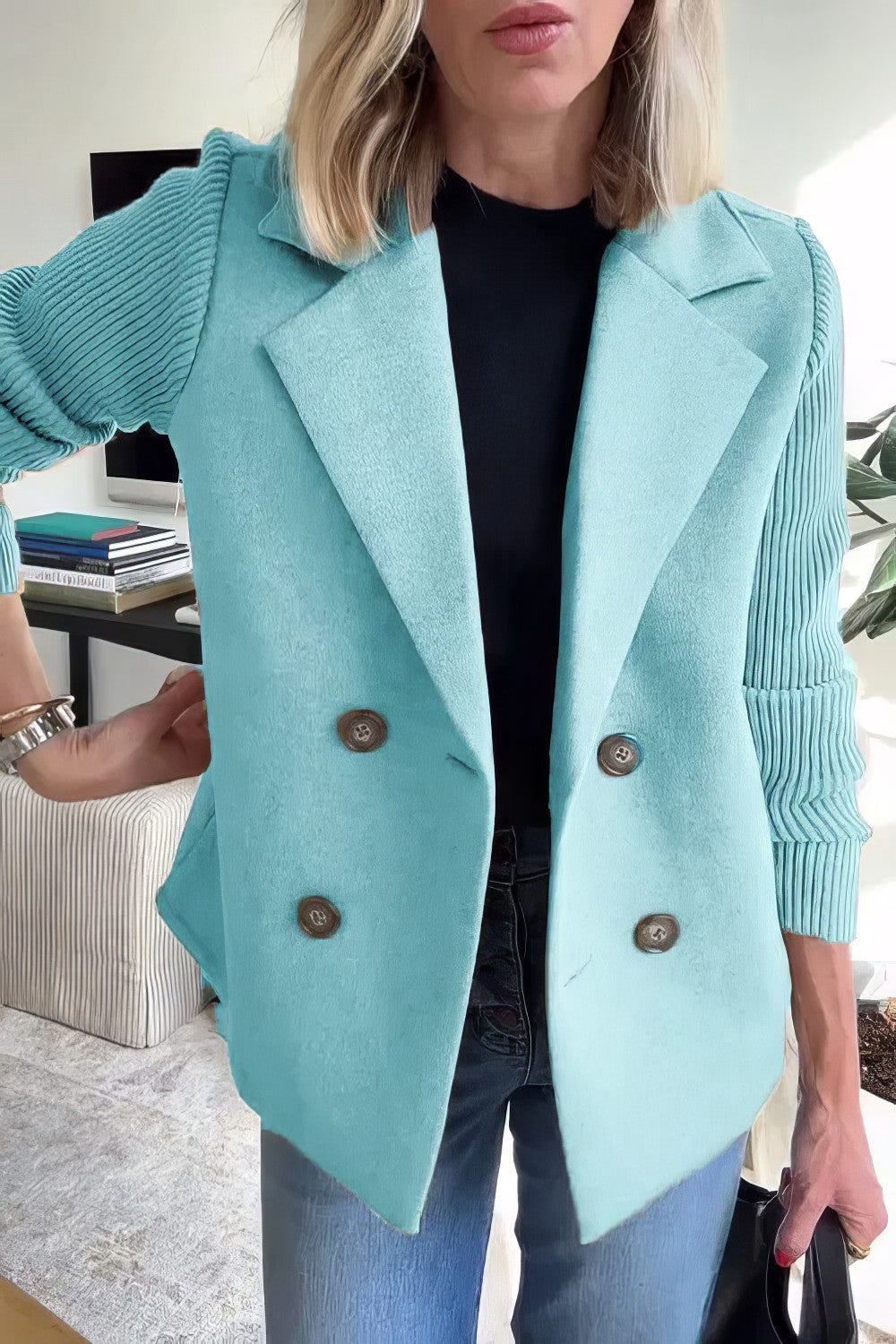 EB | Blazer mit Struktur Doppelreihige Schließung Elegant und Komfortabel