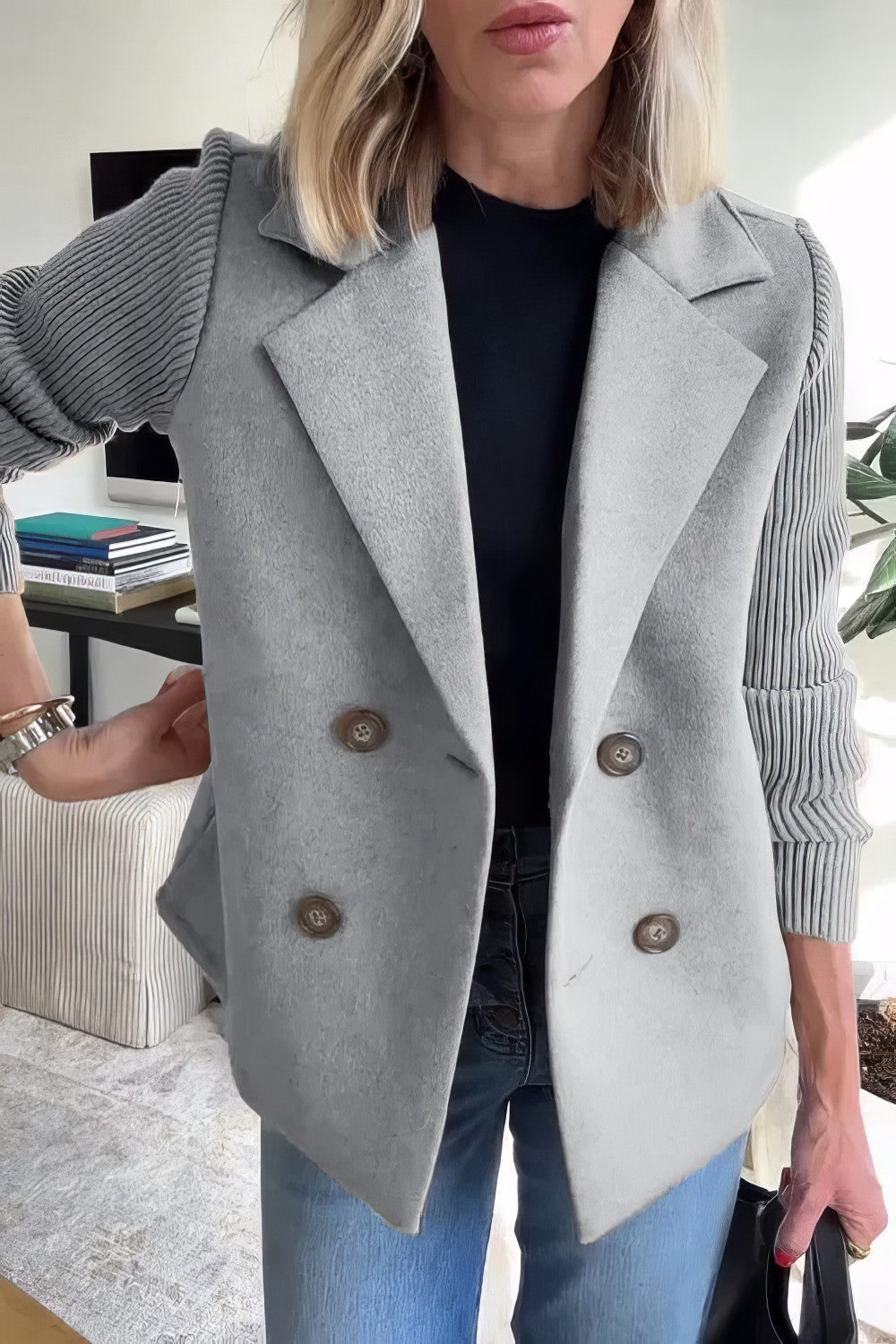 EB | Blazer mit Struktur Doppelreihige Schließung Elegant und Komfortabel