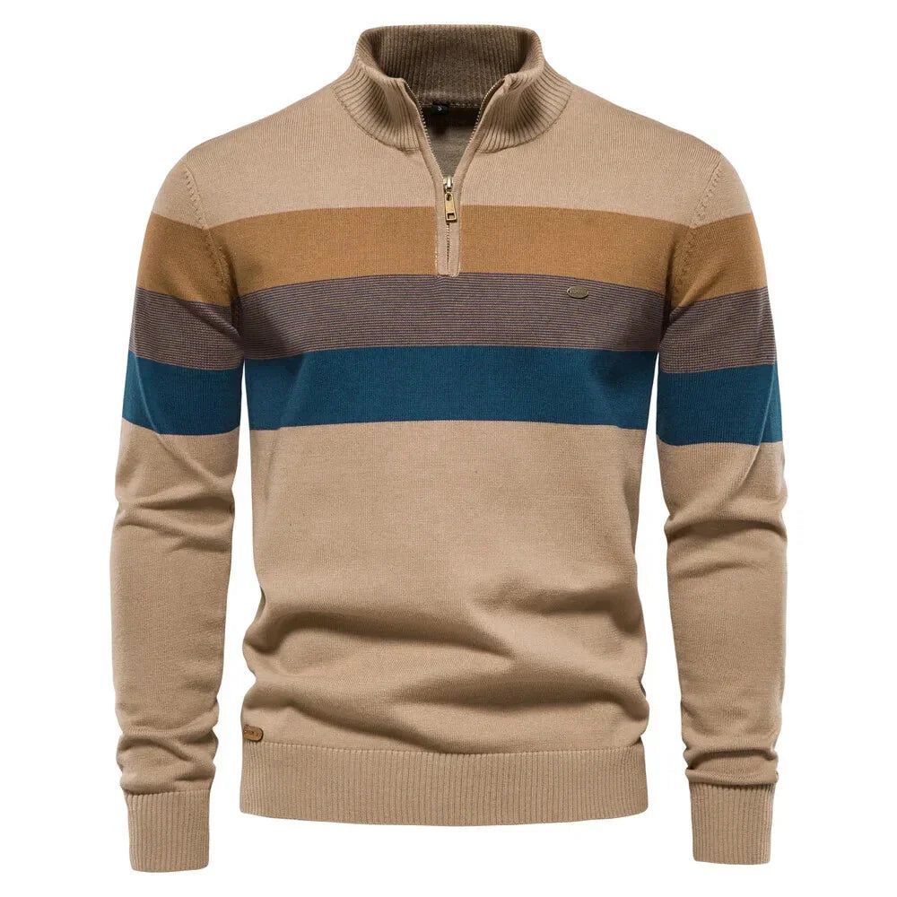 EB | Wärmer Strickpullover mit Reißverschluss für Den Winter