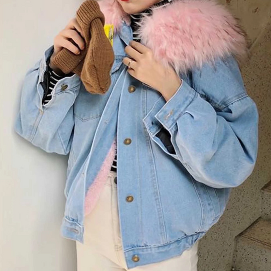 EB | Elegante Winter-Jeansjacke für Damen