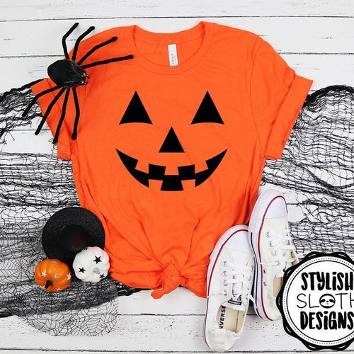 Heidi-Mode | Frauen Halloween Kürbis Schädel Serie T-Shirt