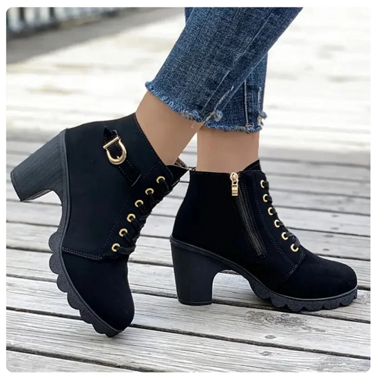 EB | Damen Stiefeletten mit Reißverschluss