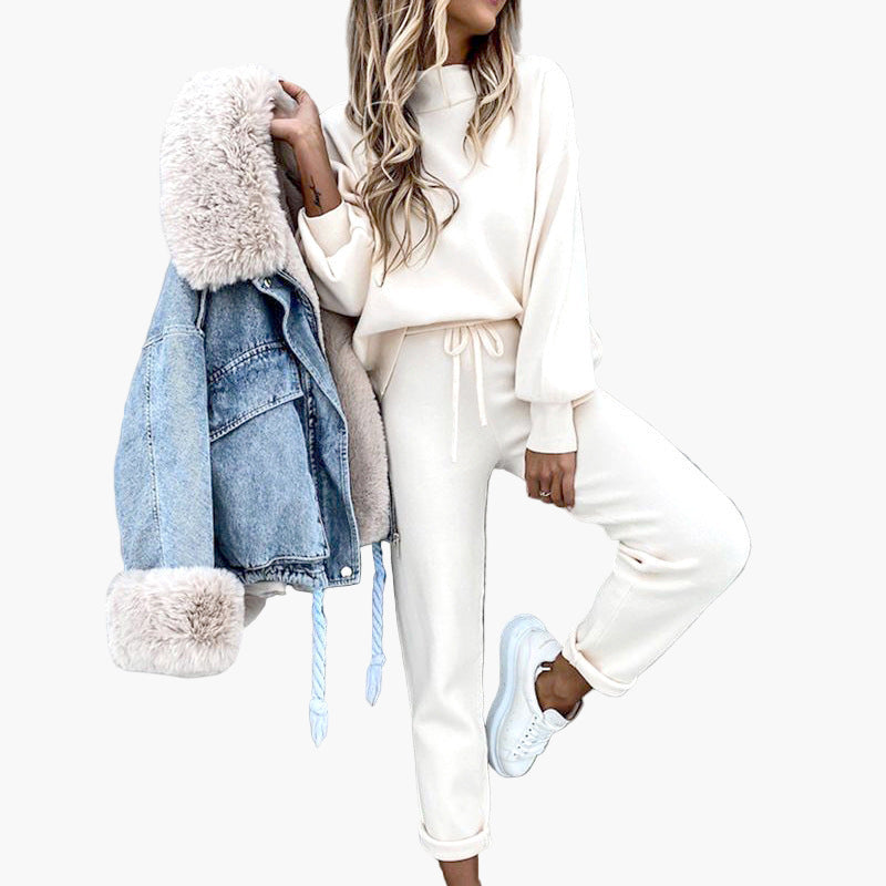 EB | Loungewear-Set mit Oversized-Pullover und Jogginghose - Bequemes Freizeit-Outfit