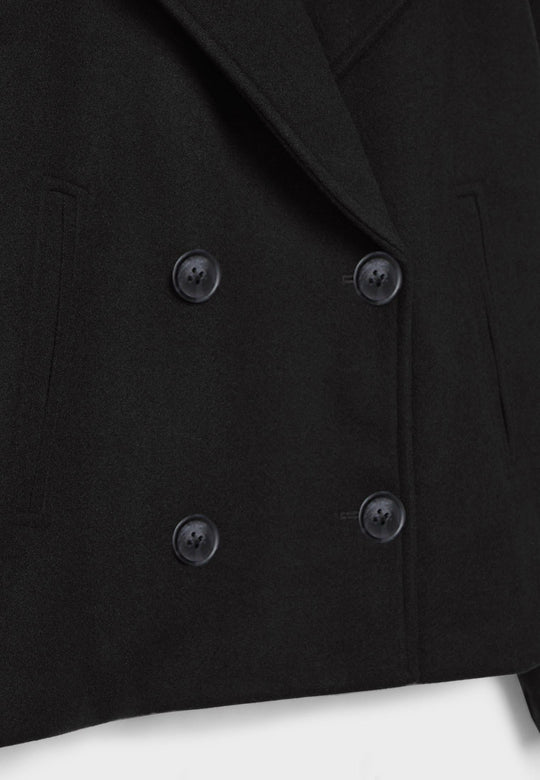 EB | Damen Kurzer Mantel Oversize Herbst Übergang