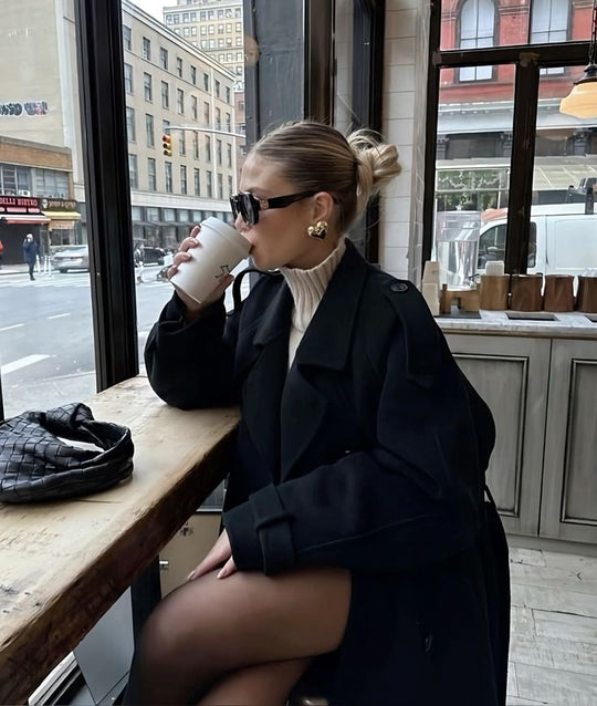 EB | Damen Trenchcoat mit Knopfverschluss