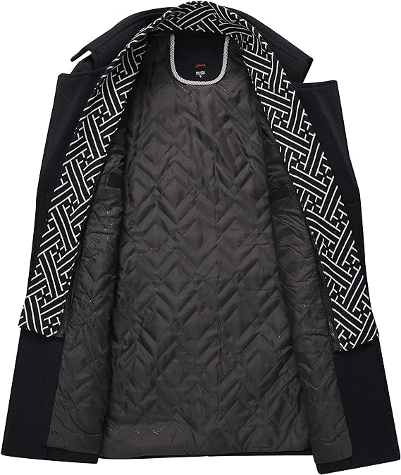 EB | Langer Mantel Herren Schwarz