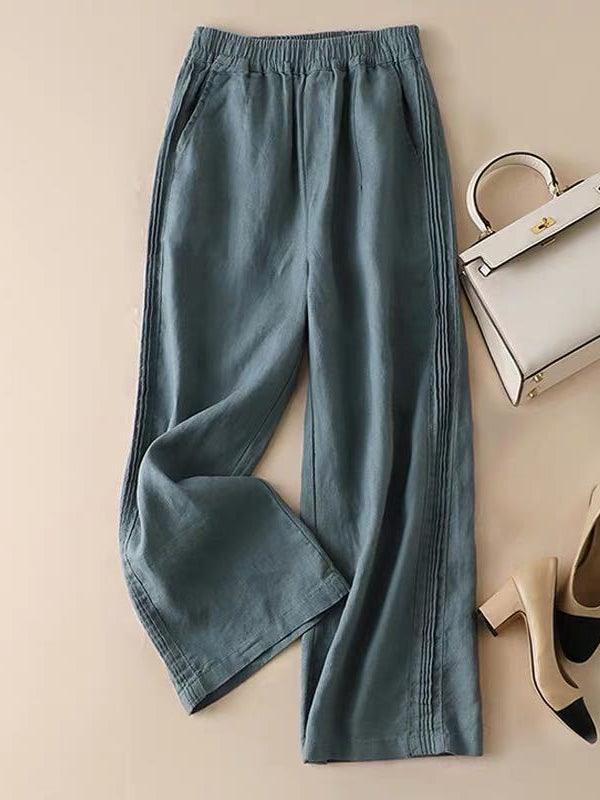 EB | Weite Hose aus Baumwolle Casual Pants : Ihre einzigartige Eleganz 2024