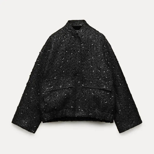 EB | Pailletten-Jacke für Frauen : Trendy 2024