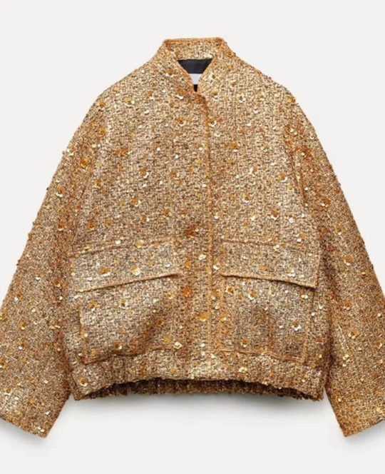 EB | Pailletten-Jacke für Frauen : Trendy 2024