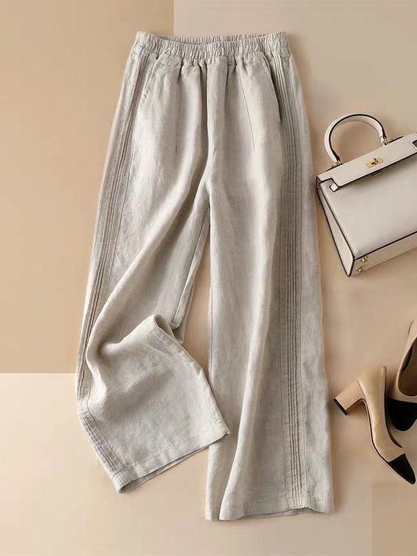 EB | Weite Hose aus Baumwolle Casual Pants : Ihre einzigartige Eleganz 2024