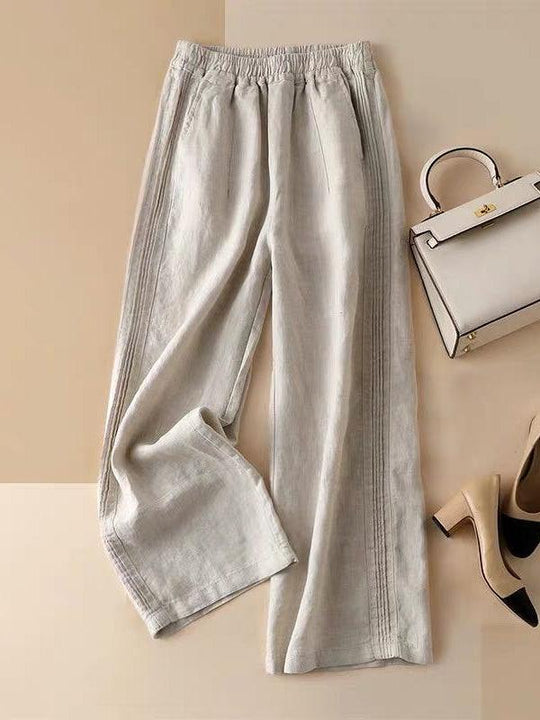 EB | Weite Hose aus Baumwolle Casual Pants : Ihre einzigartige Eleganz 2024